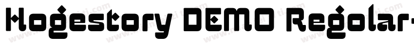 Hogestory DEMO Regolar字体转换